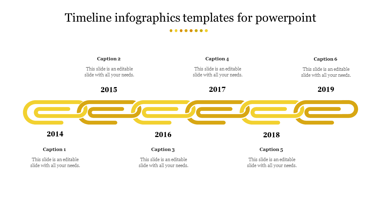 timeline infographics templates for powerpoint-Yellow
